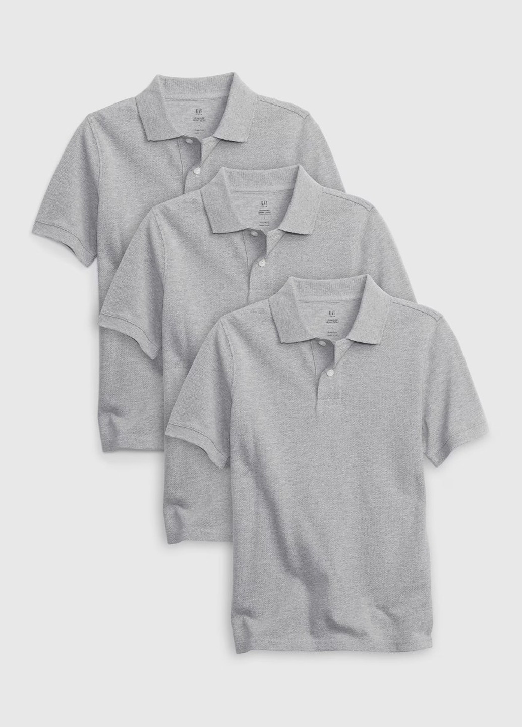 Серая демисезонная поло (3 шт.) Gap