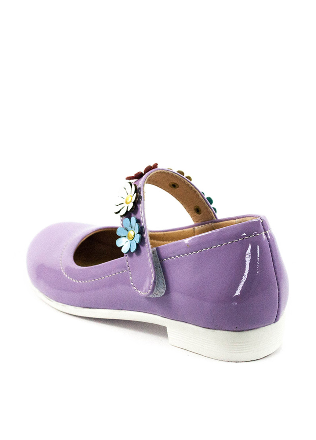 Светло-фиолетовые туфли на низком каблуке Foletti Kids