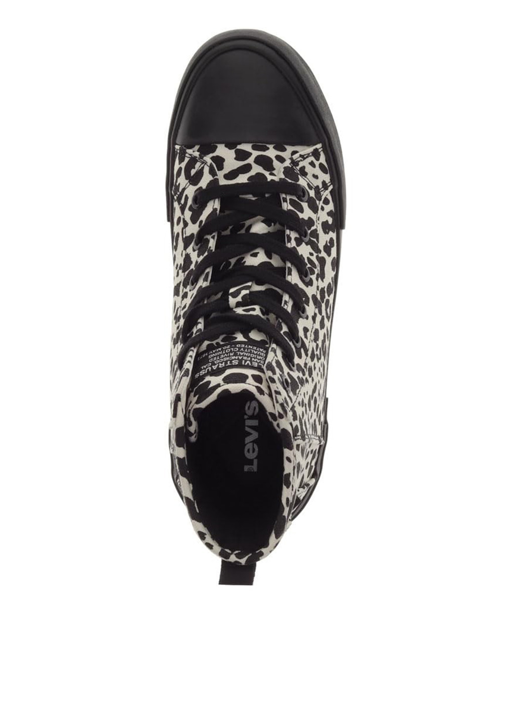 Черно-белые кеды Levi's