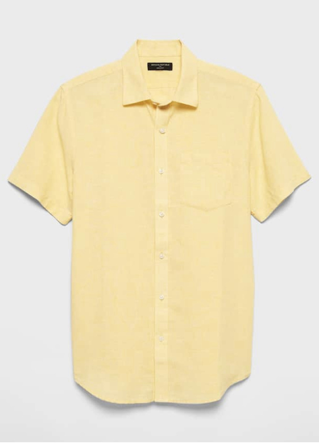 Желтая кэжуал рубашка меланж Banana Republic