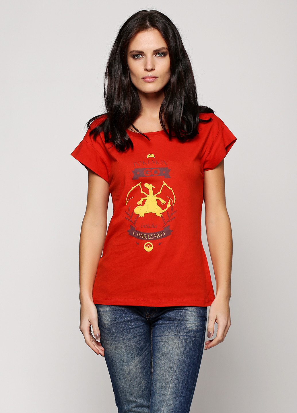 Красная летняя футболка F&F