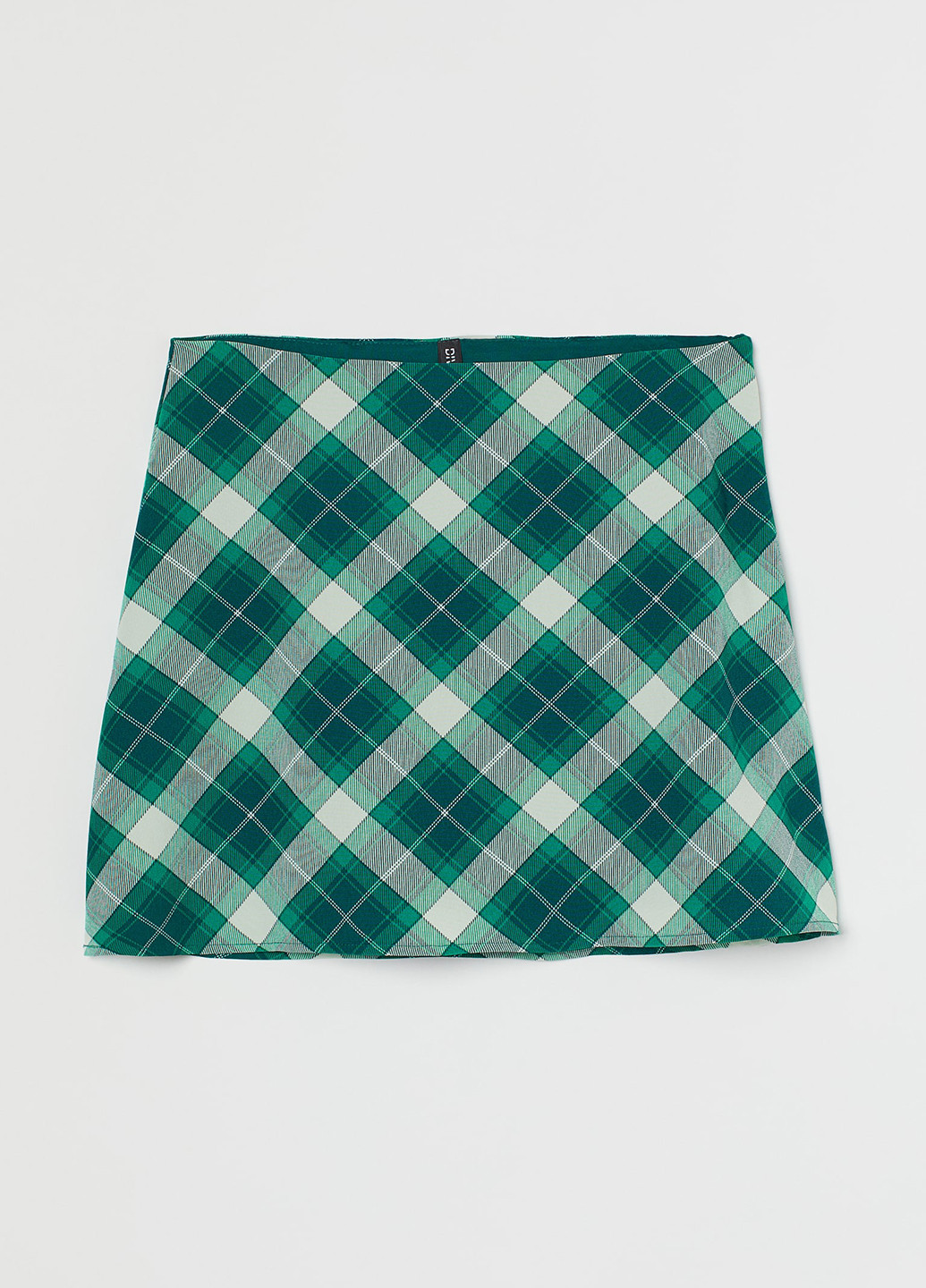 Разноцветная кэжуал в клетку юбка H&M а-силуэта (трапеция)