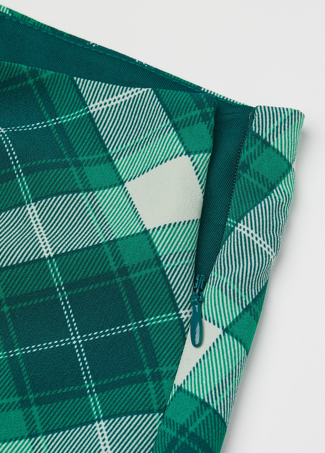 Разноцветная кэжуал в клетку юбка H&M а-силуэта (трапеция)