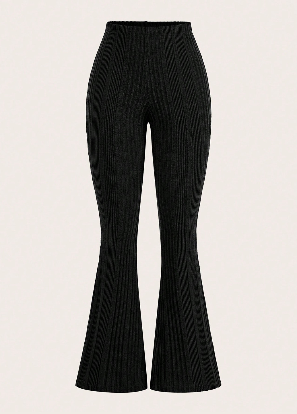 Комбинированные кэжуал демисезонные клеш брюки SHEIN