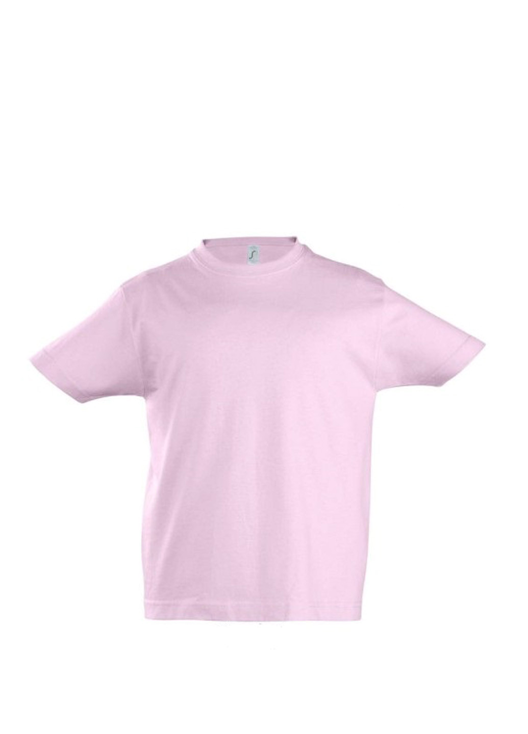 Бледно-розовая летняя футболка с коротким рукавом Sol's