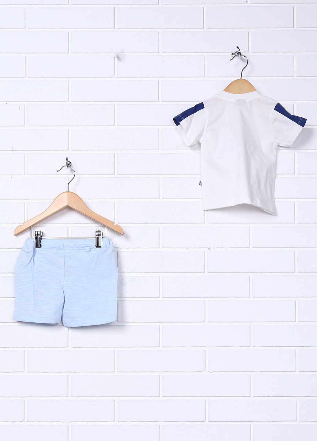 Блакитний літній комплект (футболка, шорти) Twetoon