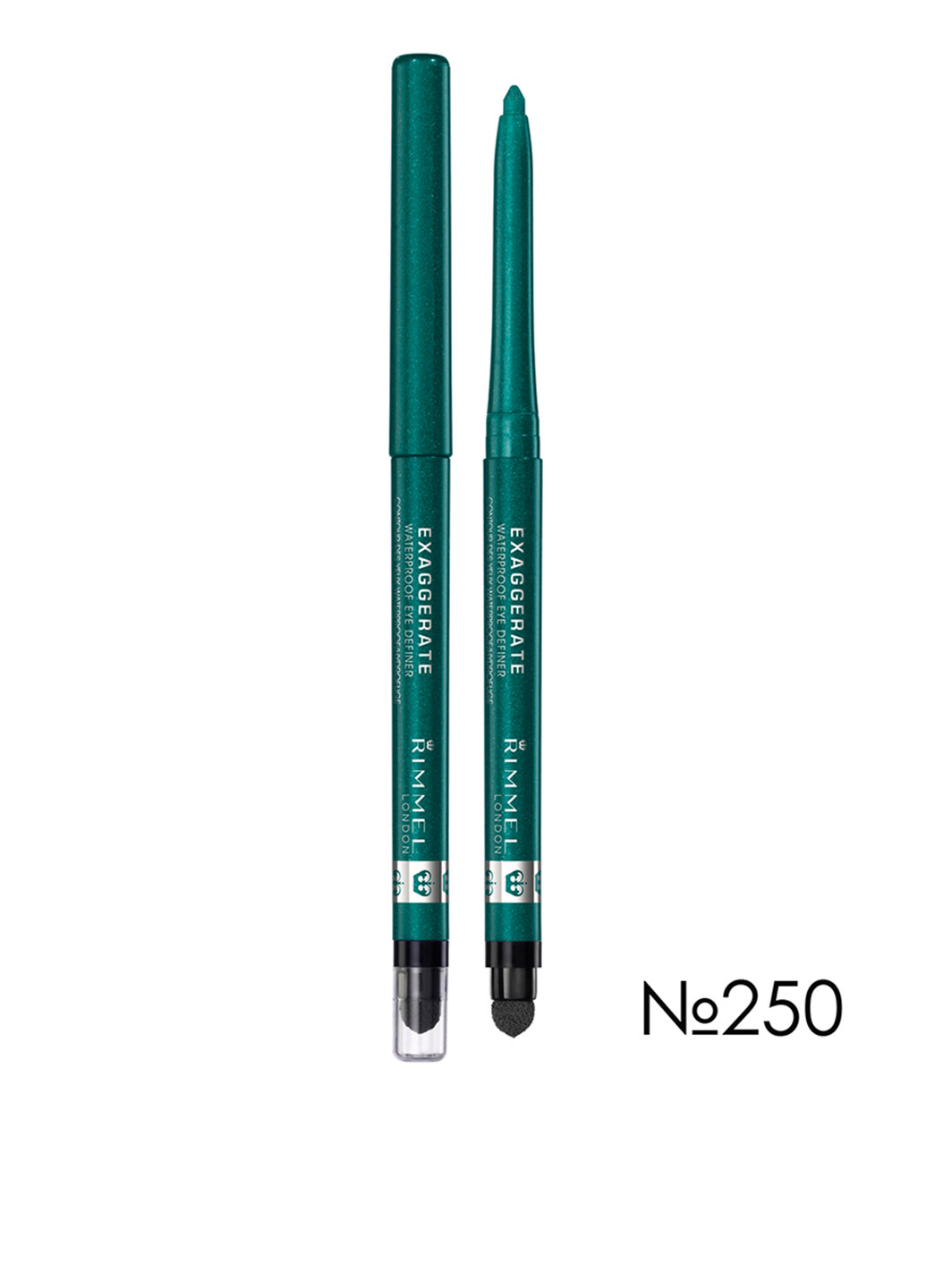 Олівець для очей автоматичний Exaggerate №250 (Emerald Sparkle), 0,28 г Rimmel (72778562)