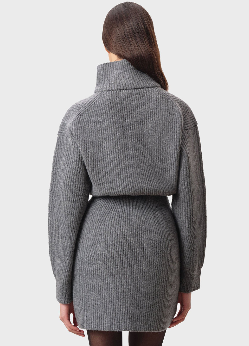 Серое кэжуал платье платье-свитер Drykorn однотонное