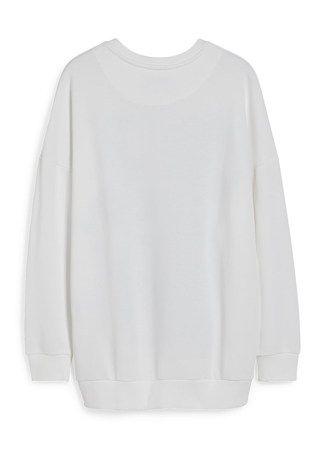 Білий світшот C&A малюнок без декору (293941215)