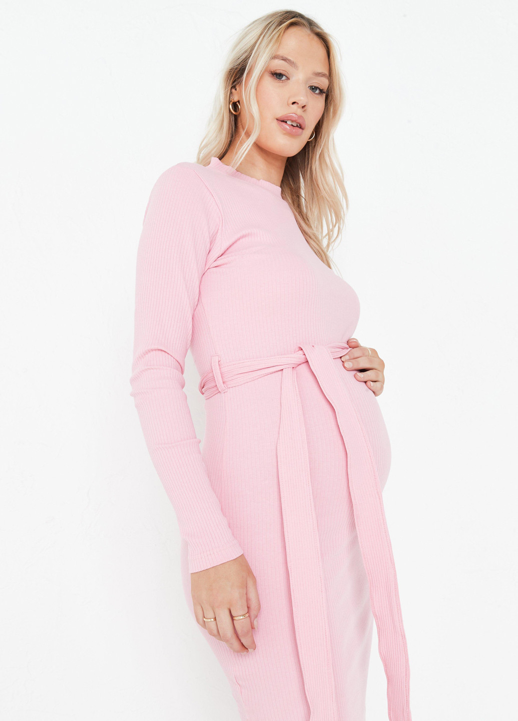 Світло-рожева кежуал сукня для вагітних Missguided однотонна