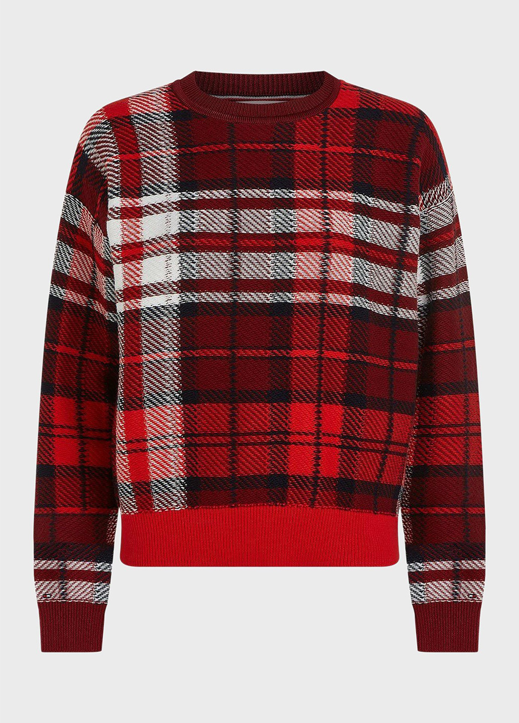 Красный зимний свитер джемпер Tommy Hilfiger