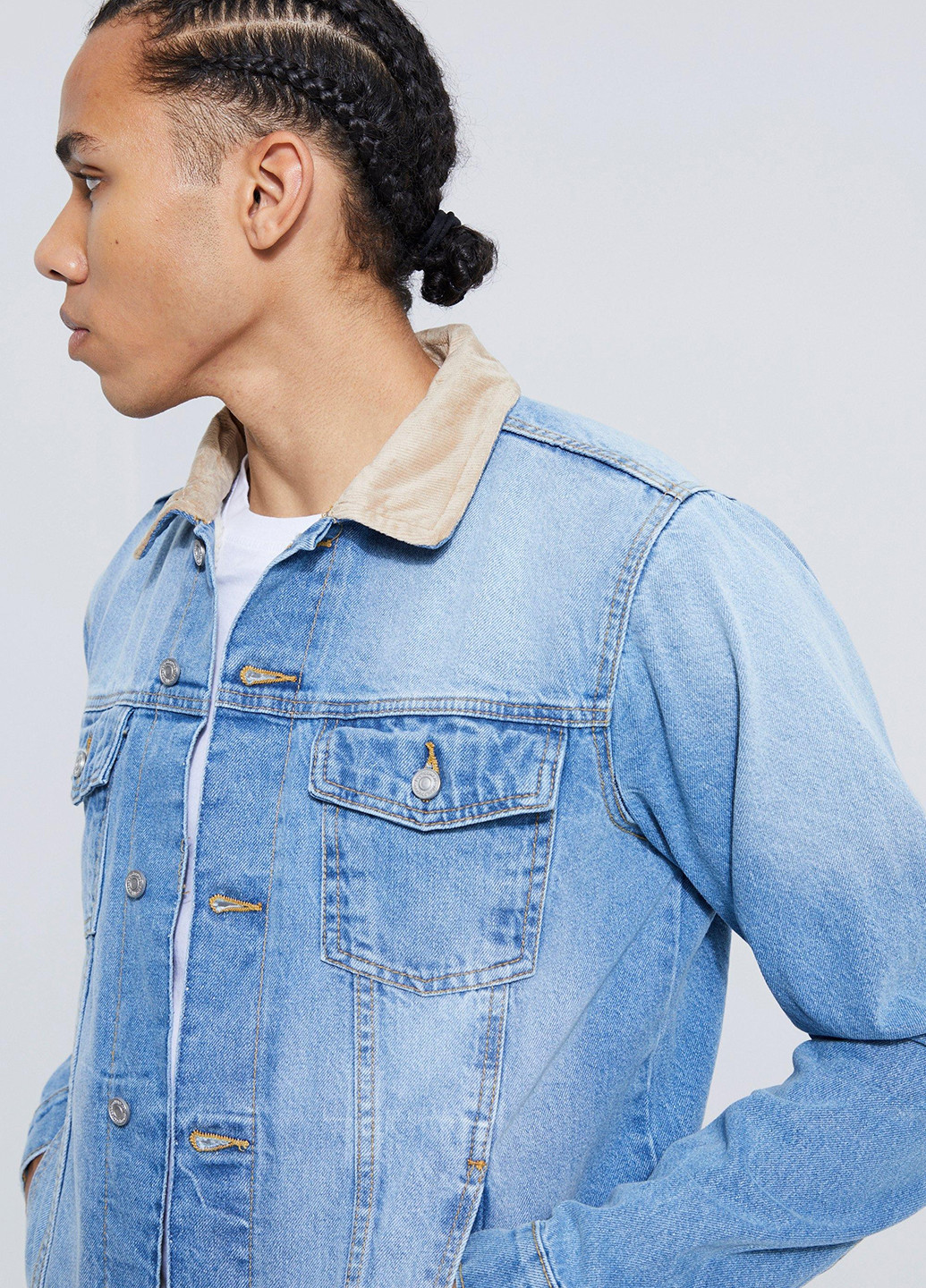 Светло-синяя демисезонная куртка Boohoo