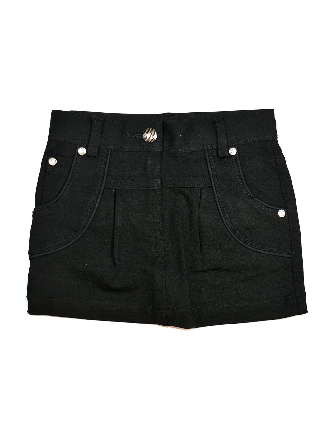 Черная джинсовая однотонная юбка Wojcik мини