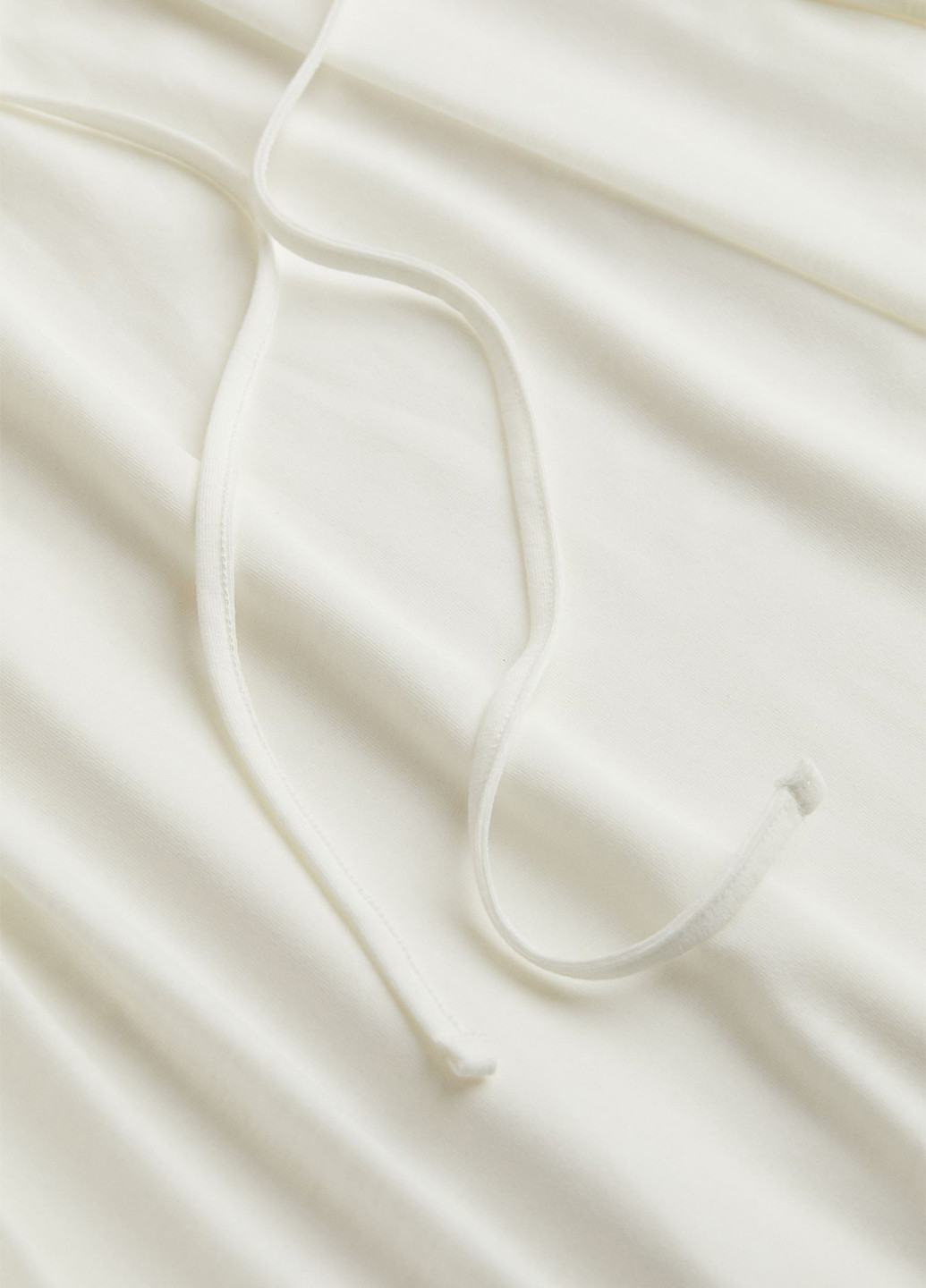 Белое кэжуал платье а-силуэт H&M однотонное