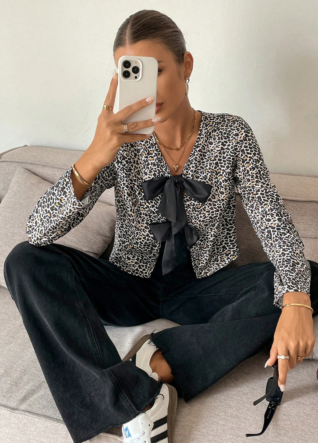 Комбінована блуза SHEIN