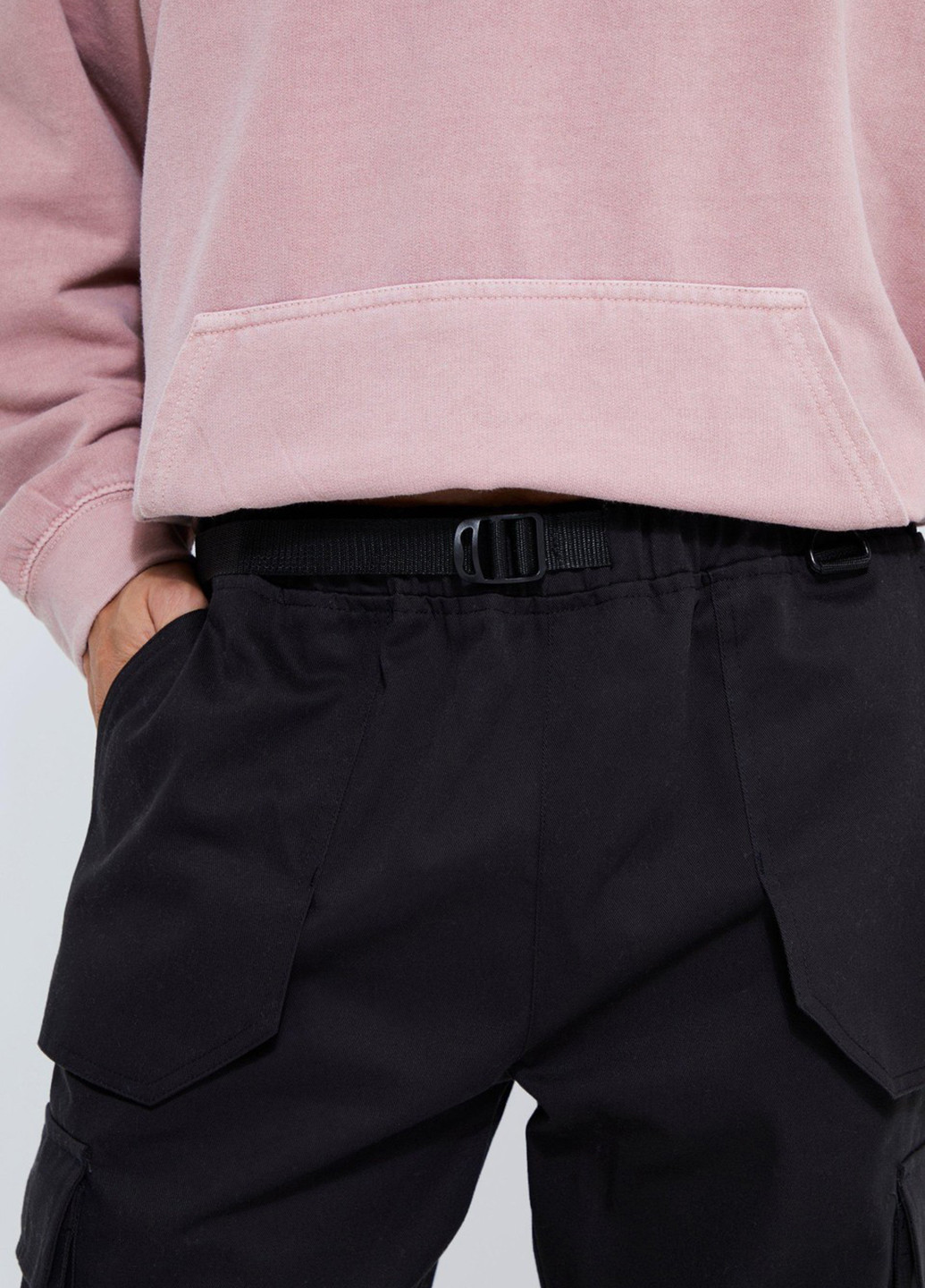 Черные кэжуал демисезонные прямые брюки Boohoo