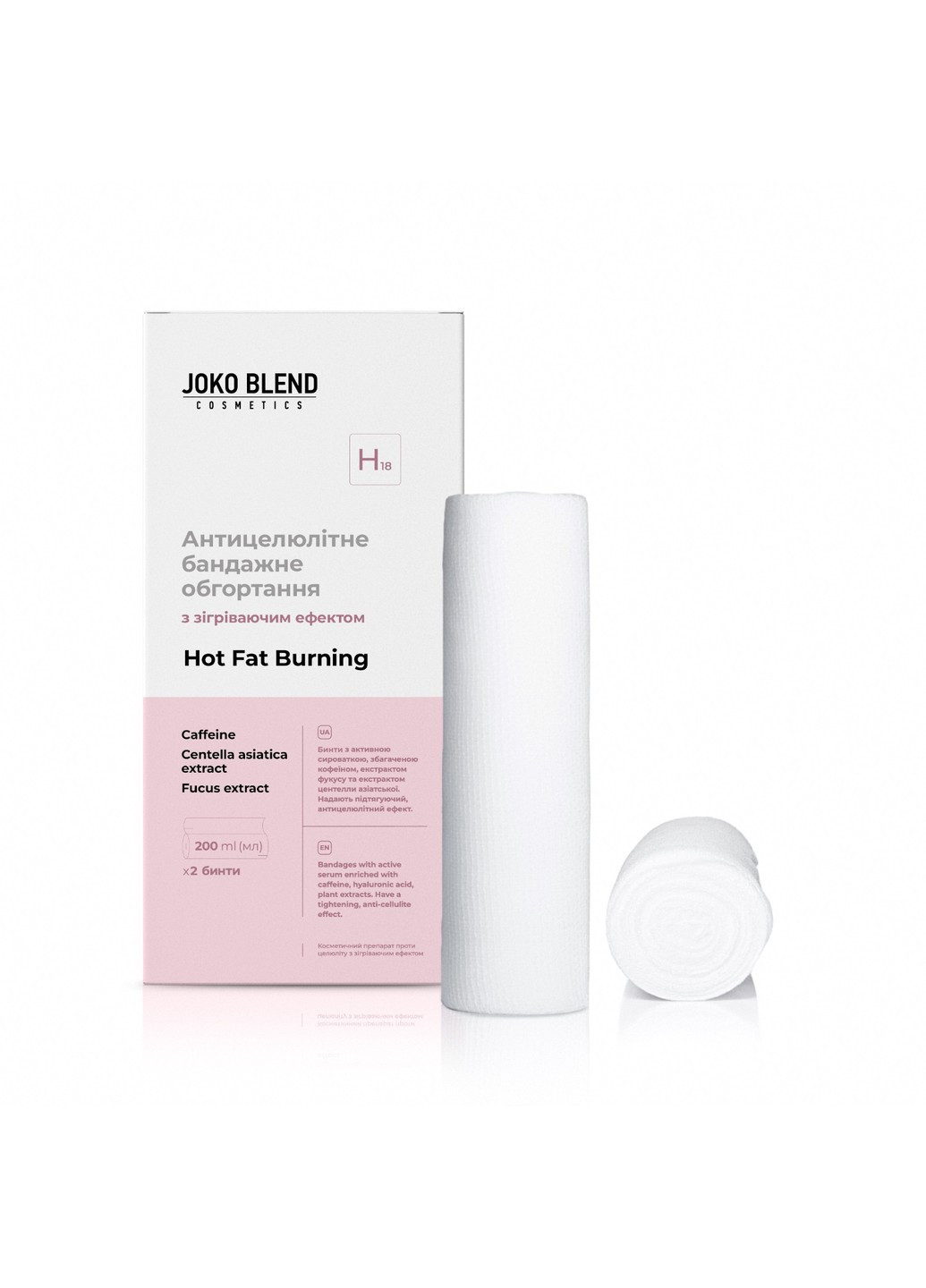 Антицеллюлитное бандажное обертывание с согревающим эффектом Hot Fat Burning 2х200 мл Joko Blend (256164553)