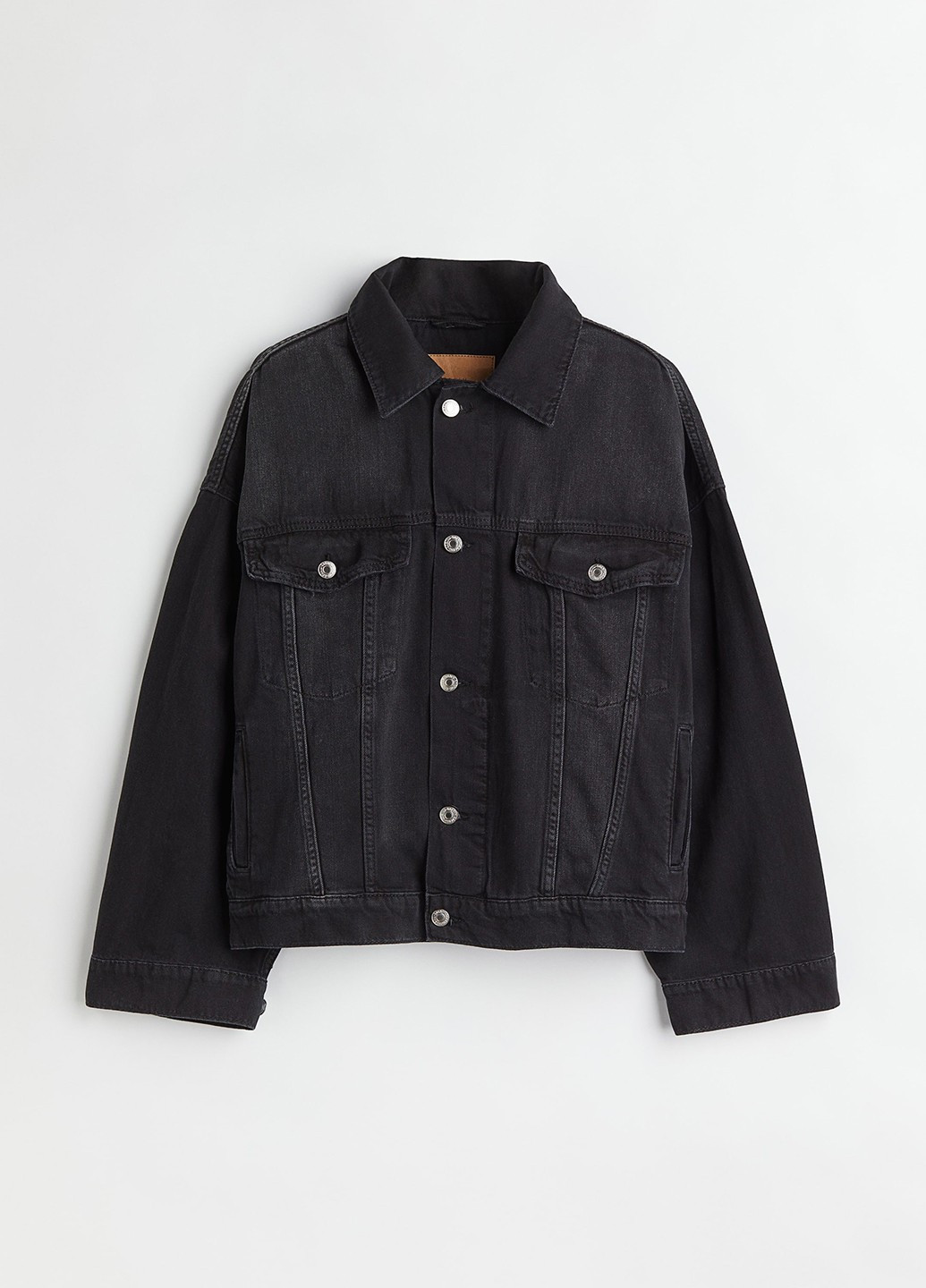 Черная демисезонная куртка H&M