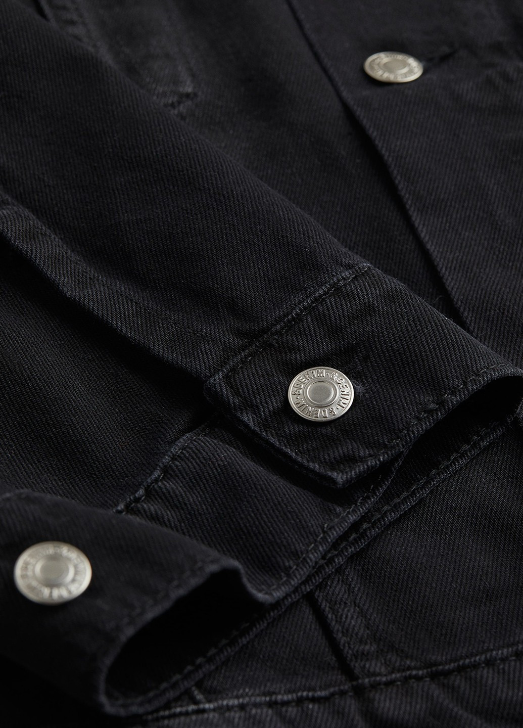 Черная демисезонная куртка H&M