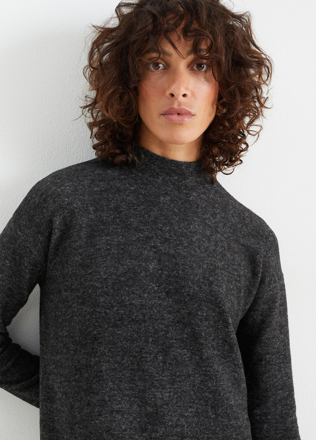 Темно-сіра кежуал сукня сукня светр C&A меланжева