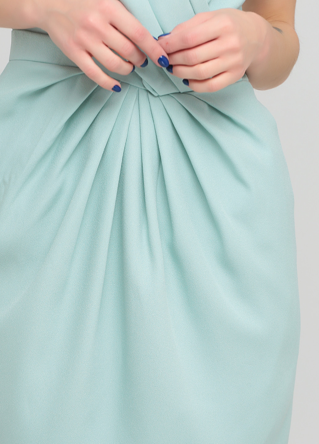 Мятное кэжуал платье на запах Asos однотонное