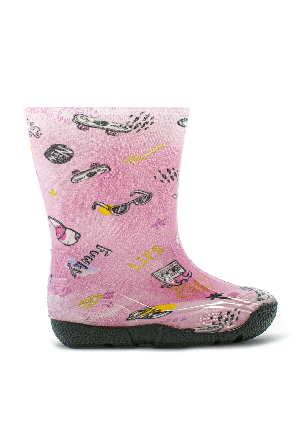 Розовые сапоги детские пвх cartoon каникулы Oldcom