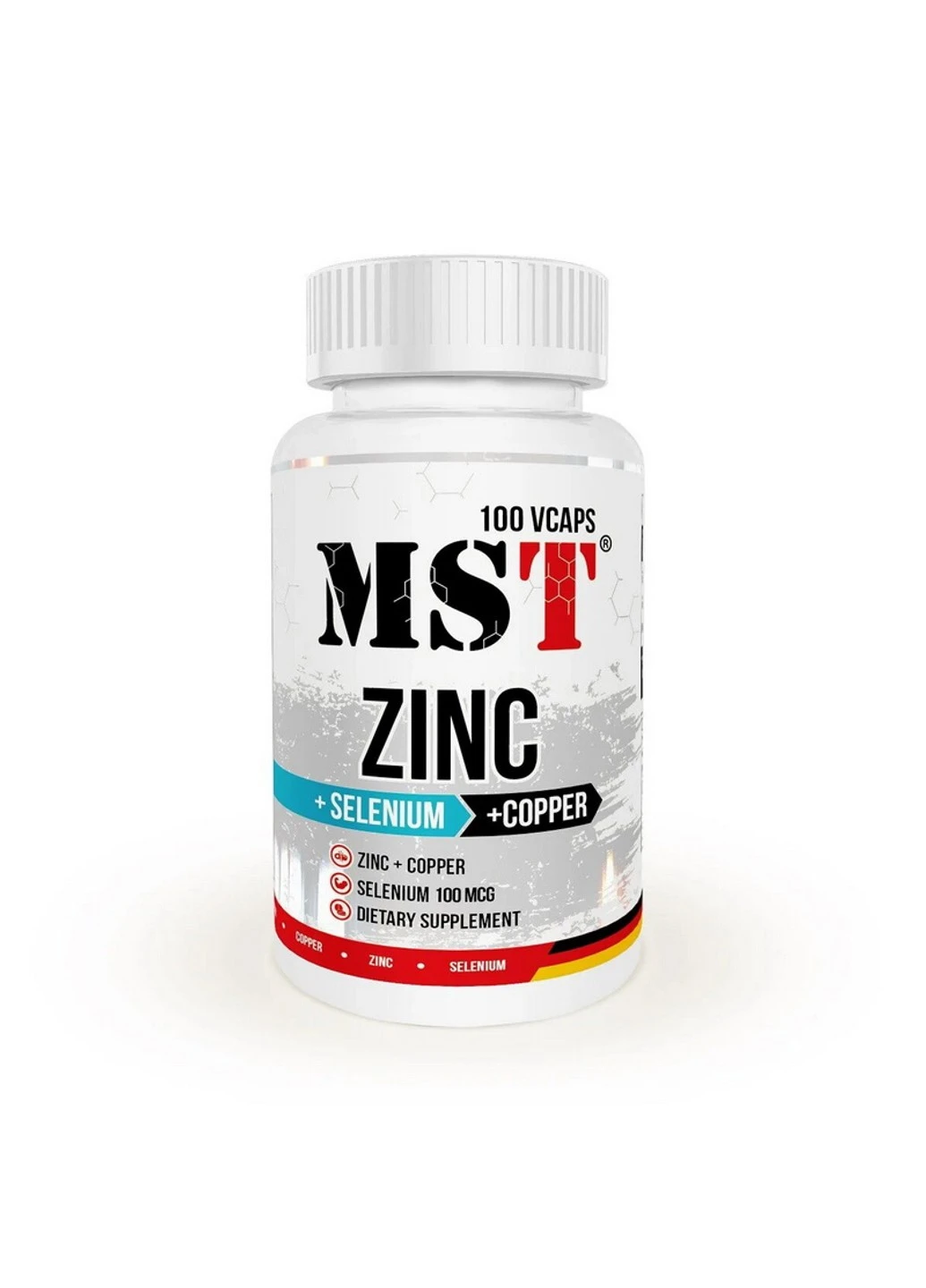 Цинк Zinc + Selenium + Copper 100 капсул MST (255409951)