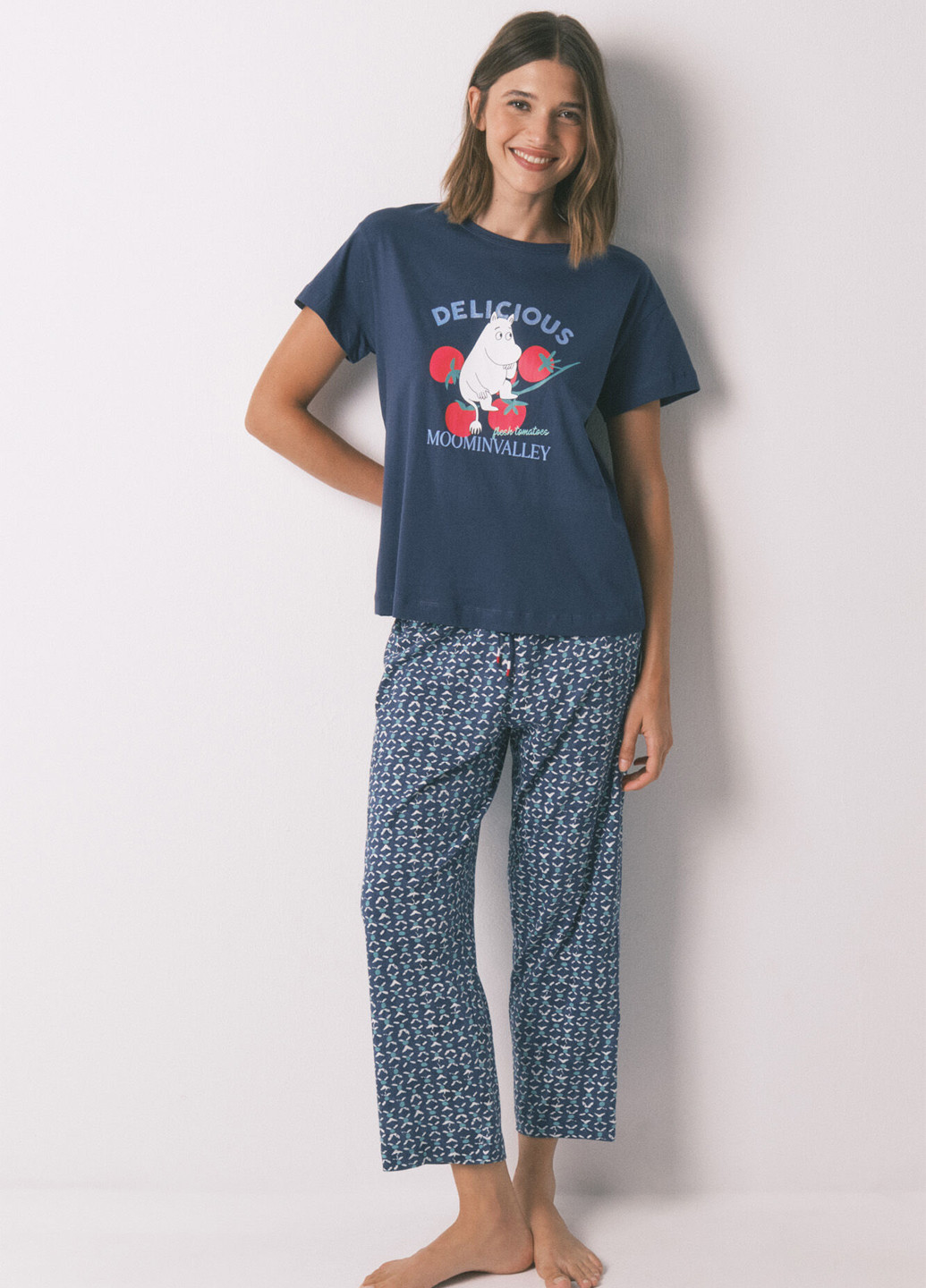 Синяя всесезон пижама (футболка, брюки) футболка + брюки Women'secret