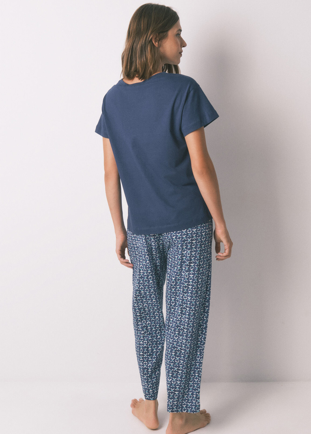 Синяя всесезон пижама (футболка, брюки) футболка + брюки Women'secret