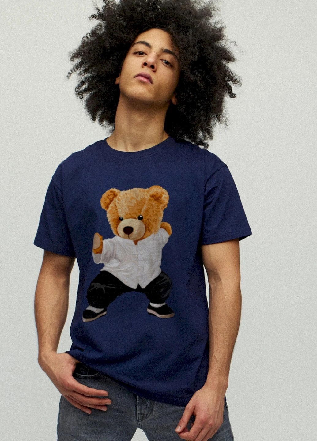 Темно-синя футболка чоловіча YAPPI