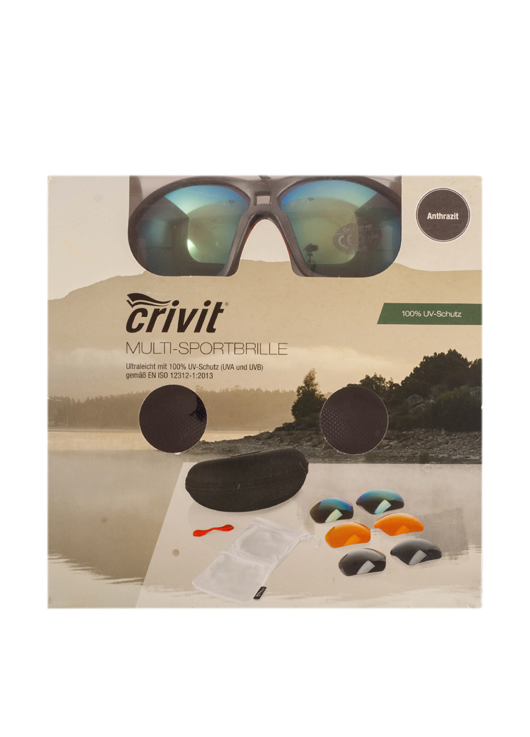Солнцезащитные очки с футляром Crivit (99308646)