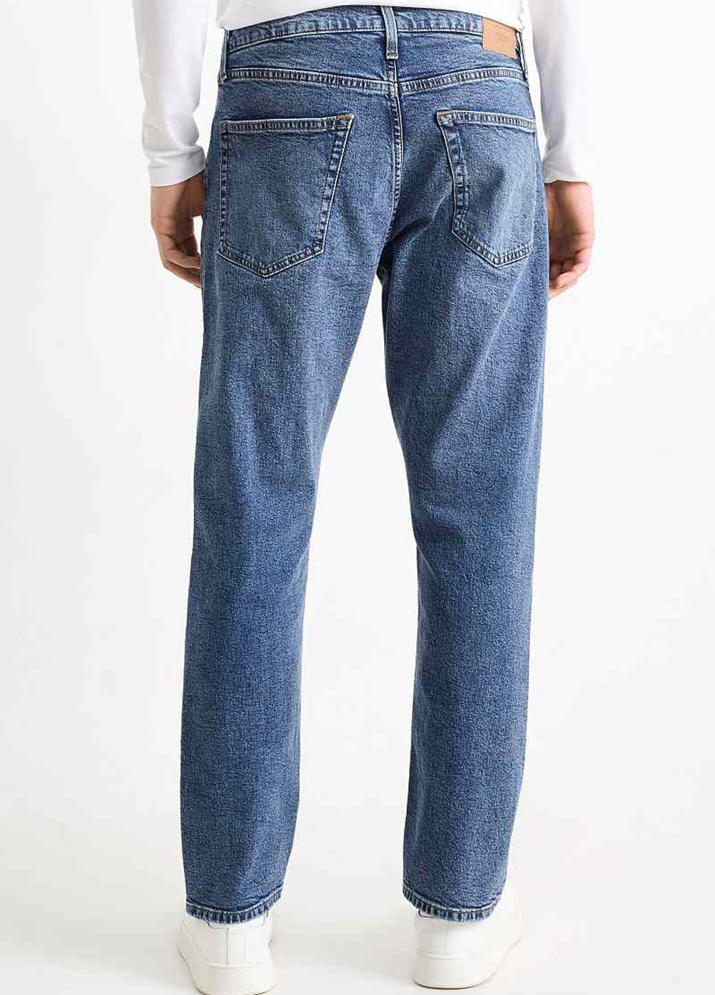 Синие демисезонные зауженные джинсы C&A