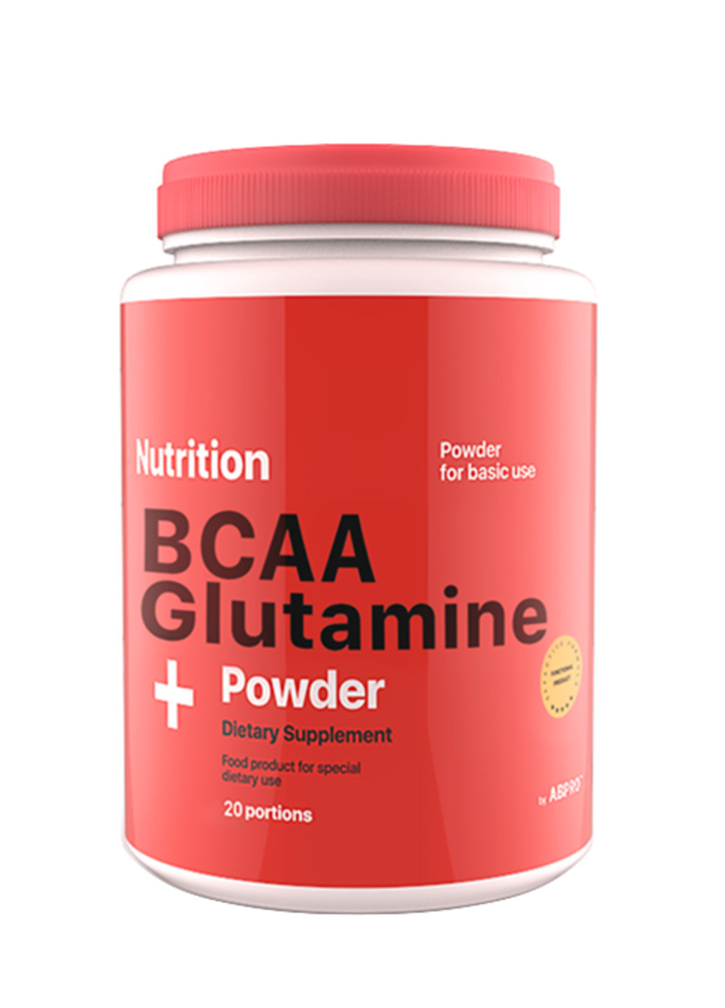 Аминокислота ВСАА+глютамин ВСАА + Glutamine Powder 236 г клубника AB PRO красная