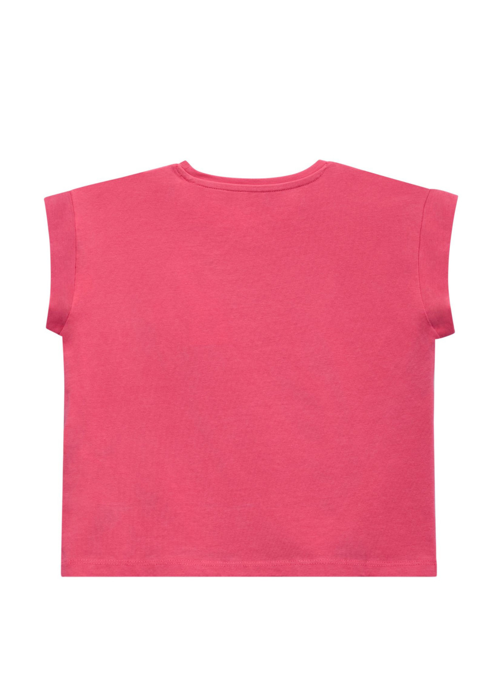 Малиновая летняя футболка Guess