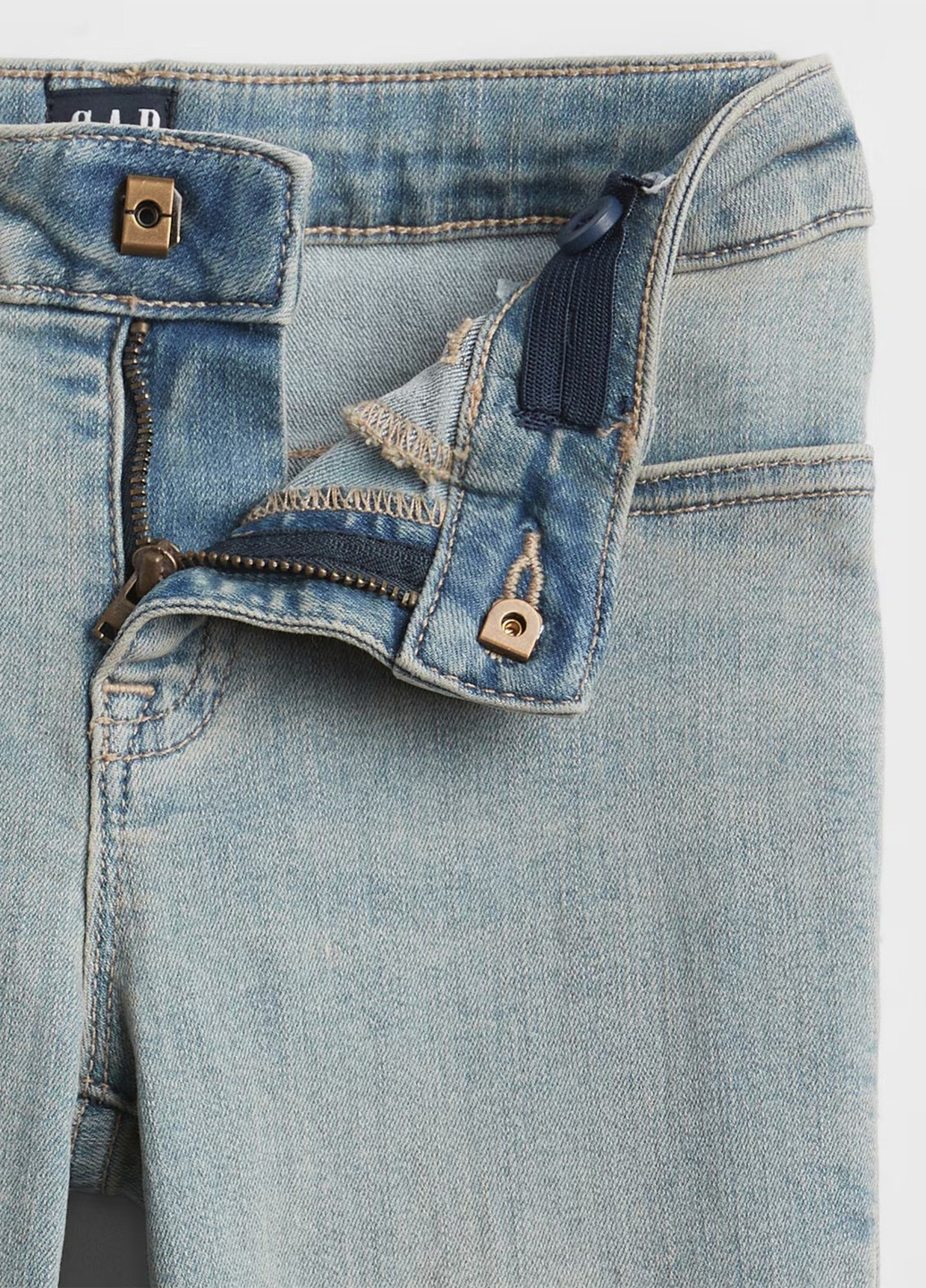 Голубые демисезонные скинни джинсы Gap