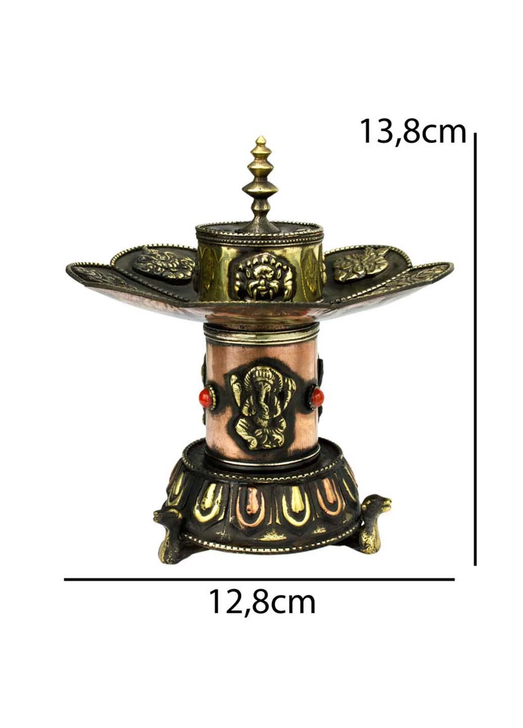 Подставка для благовоний Лотос Ганеша 12,8x12,8x13,8 No Brand (255621251)
