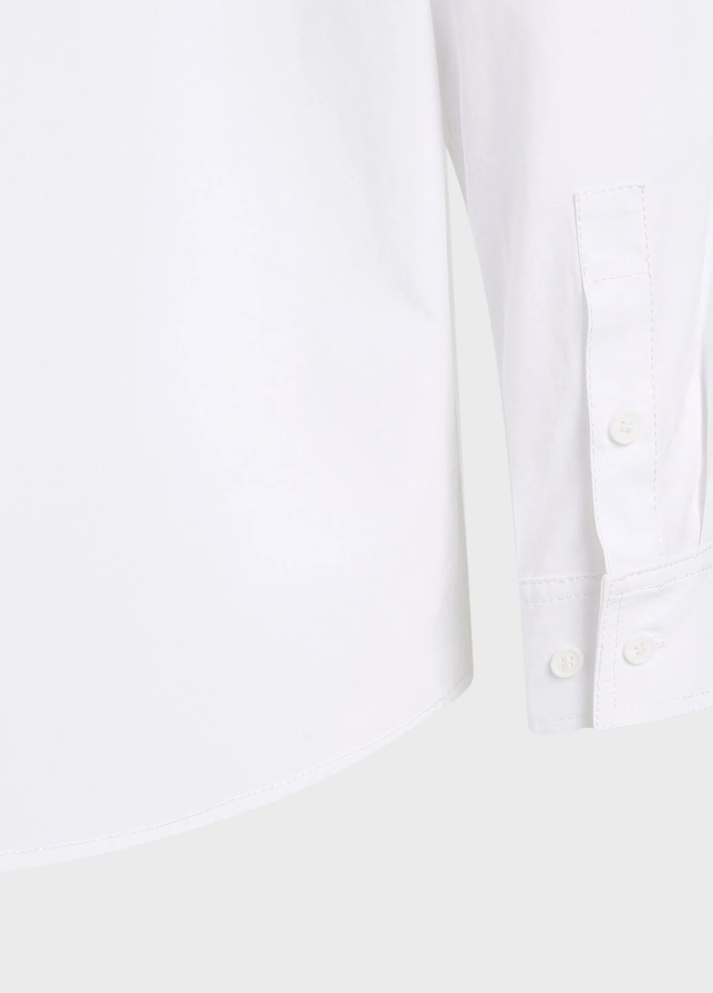 Белая кэжуал рубашка однотонная Karl Lagerfeld Jeans