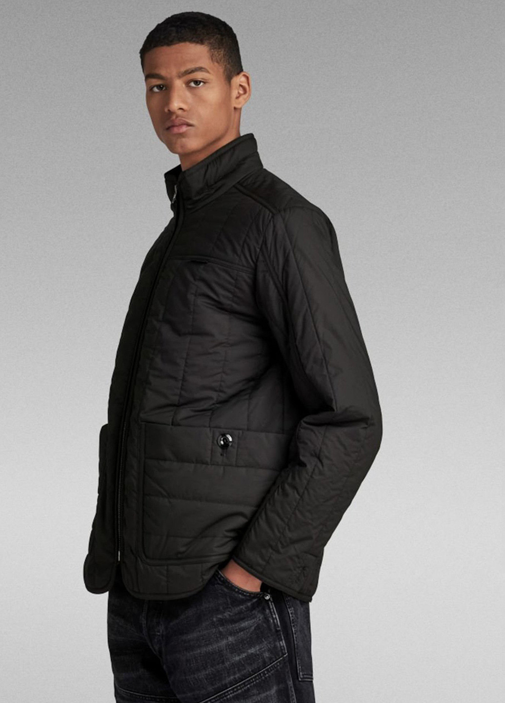 Чорна демісезонна куртка G-Star Raw