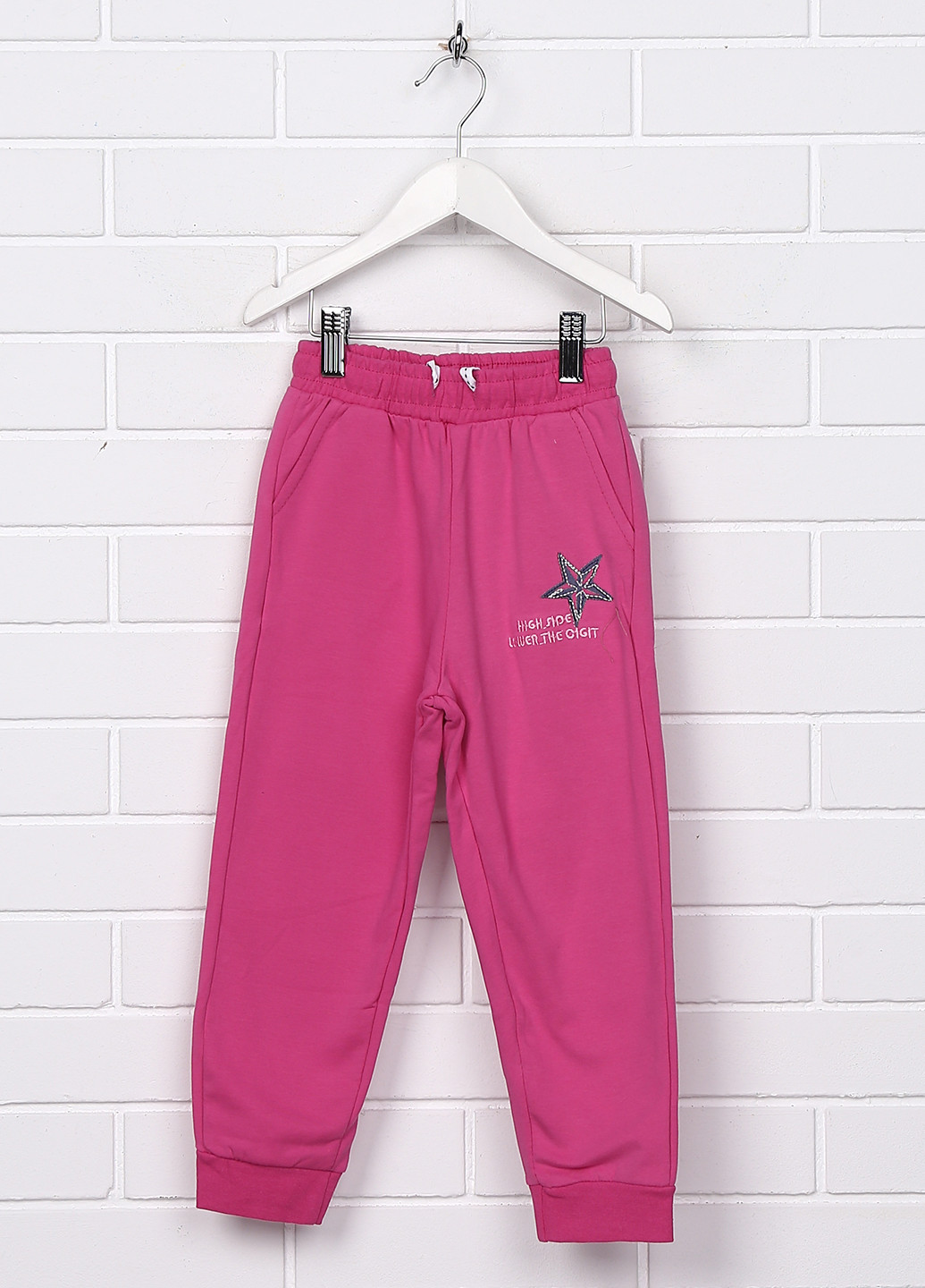 Розовые кэжуал демисезонные прямые брюки Cigit