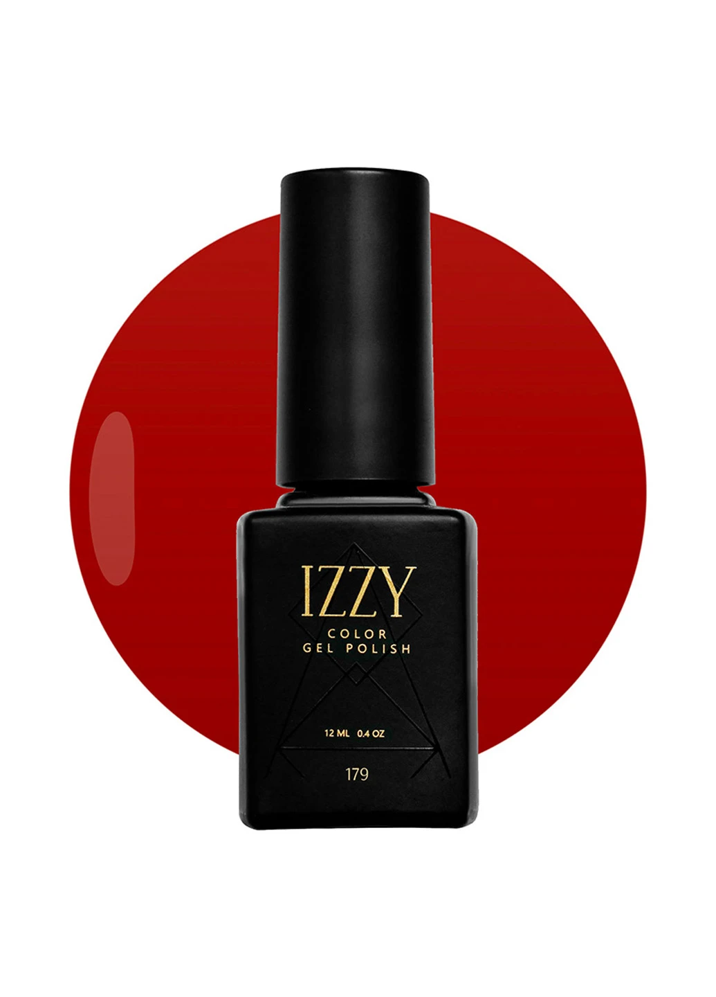 Гель-лак для нігтів темний червоний 179, 12 мл Izzy (363030537)