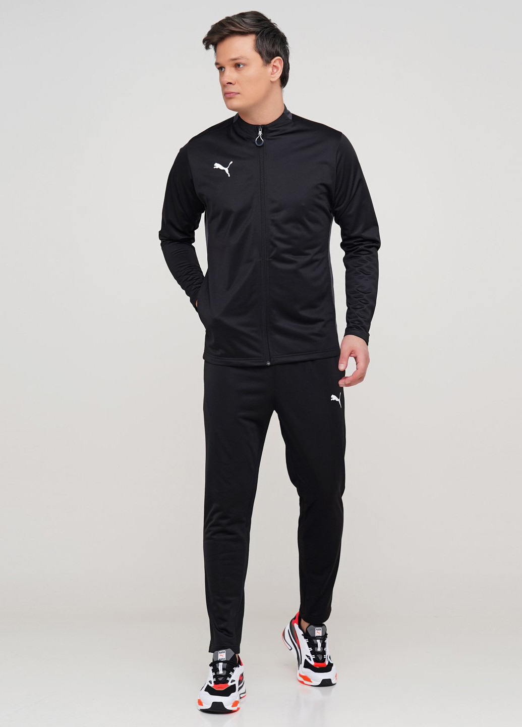 Чорний демісезонний костюм (олімпійка, брюки) брючний Puma Ftblplay Tracksuit