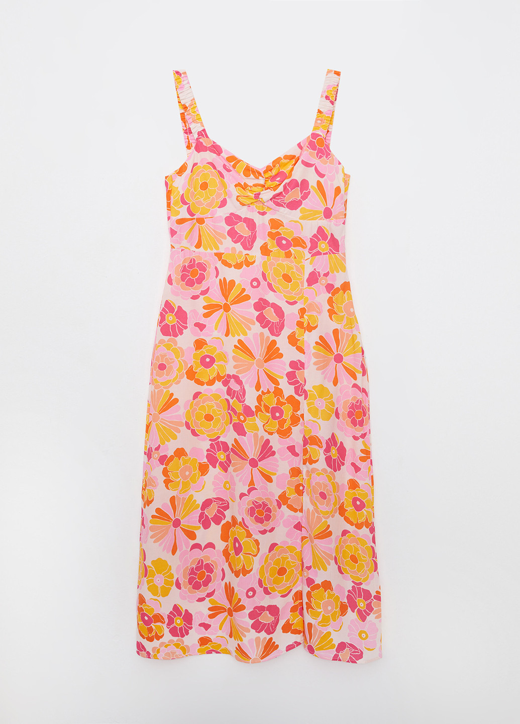 Комбинированное кэжуал платье LC Waikiki с цветочным принтом