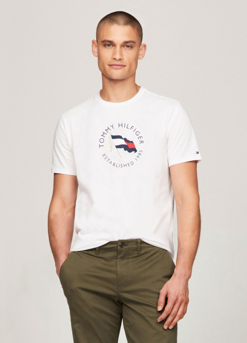 Біла футболка Tommy Hilfiger