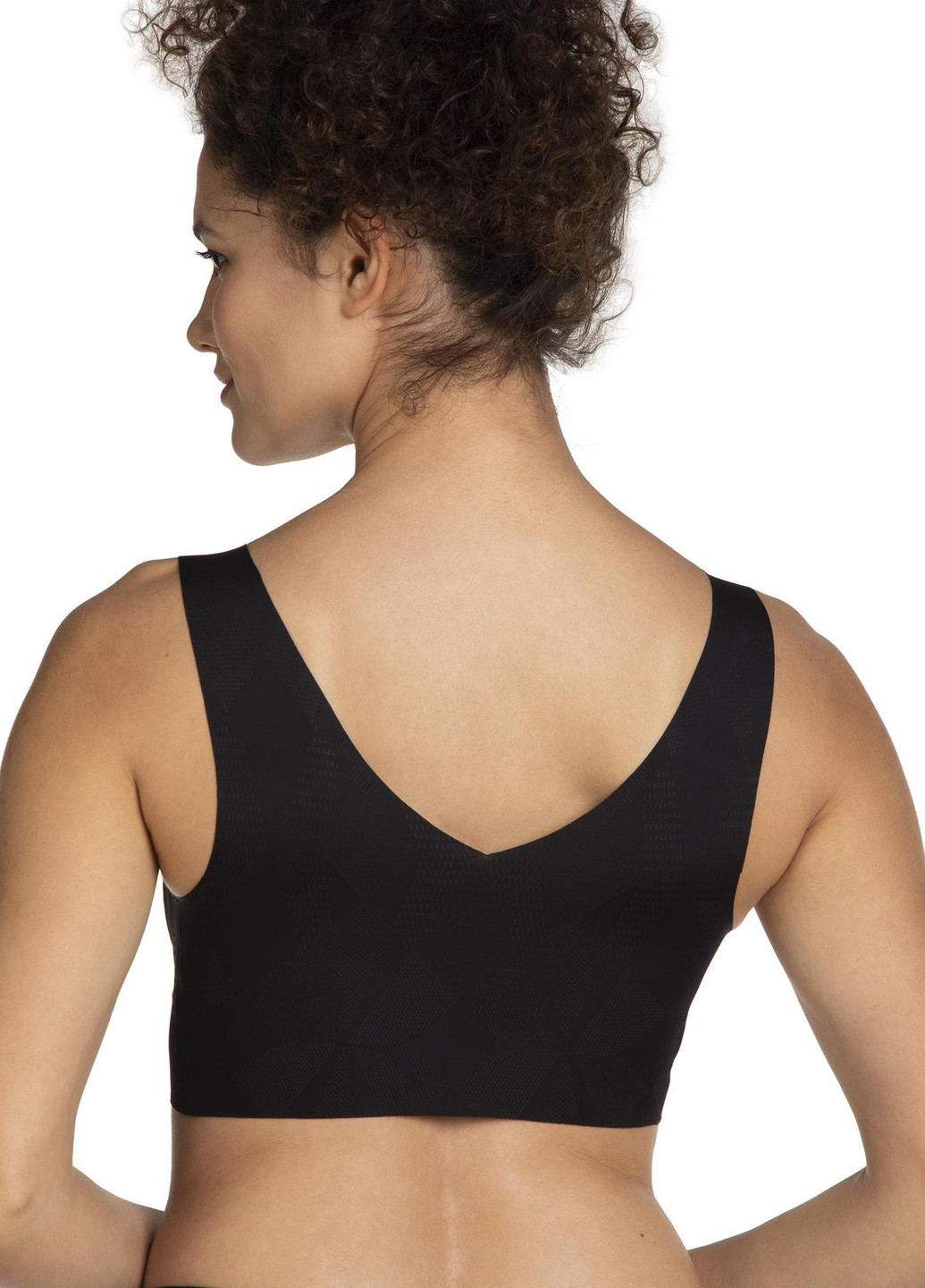 Чёрный топ бюстгальтер pol5008tp-02 Lama без косточек полиамид, эластан