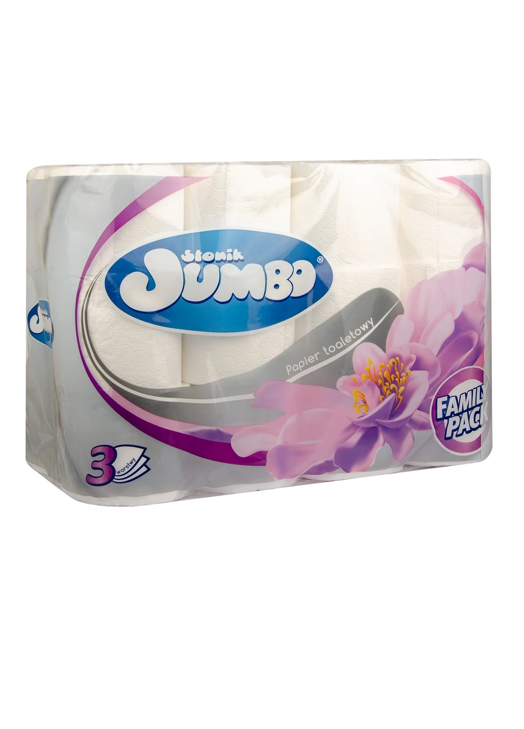 Туалетний папір тришаровий Класік 24 рулони Slonik Jumbo (253042956)