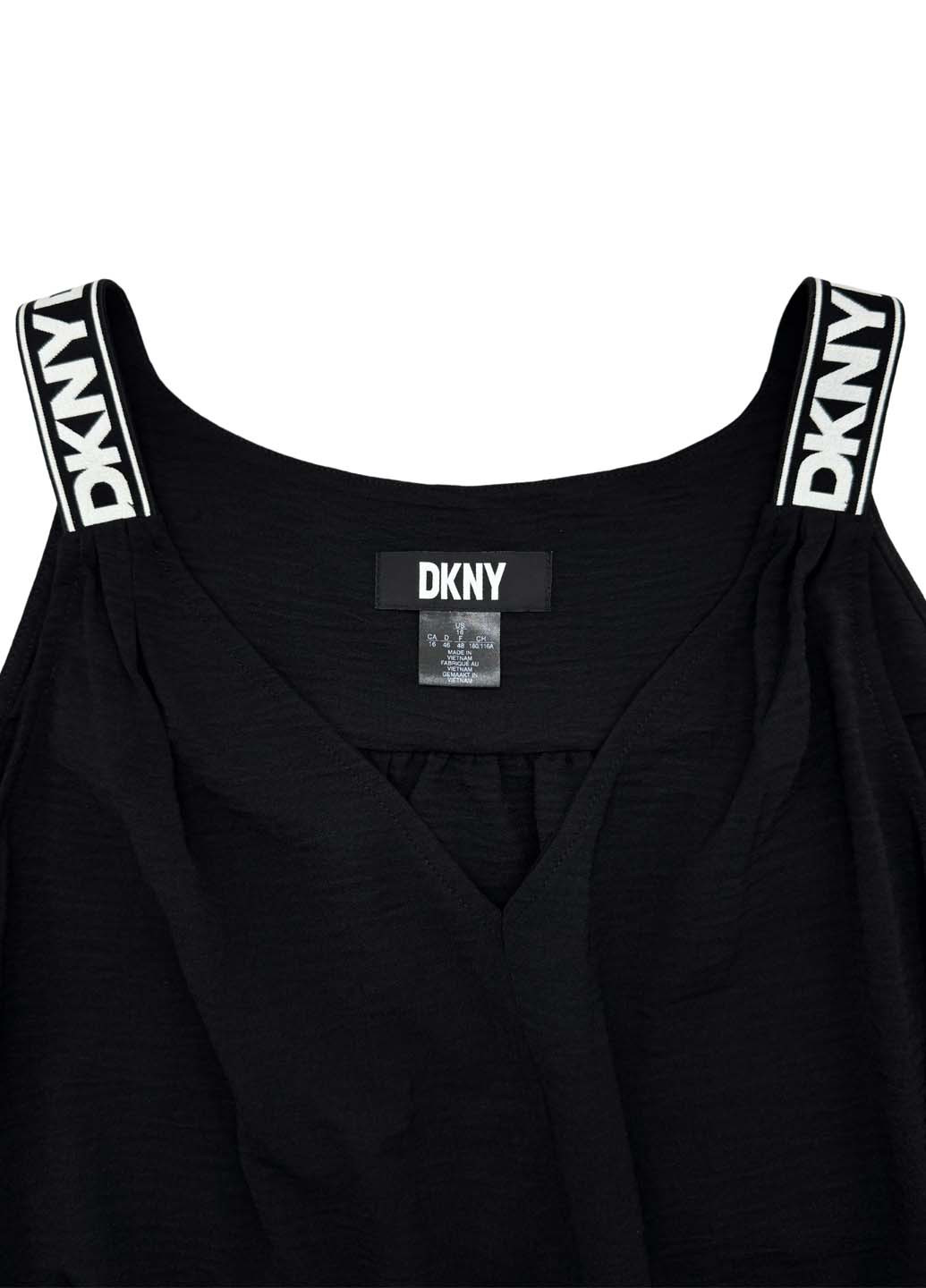 Чорна кежуал сукня DKNY з логотипом