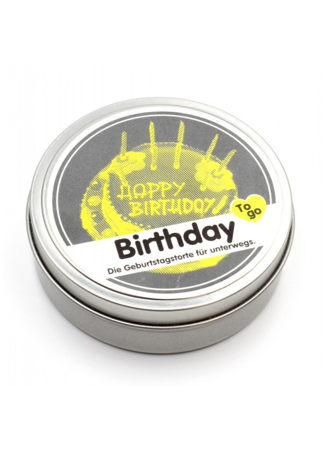 Свеча "Happy Birthday" в металлической баночке Donkey products (210539151)