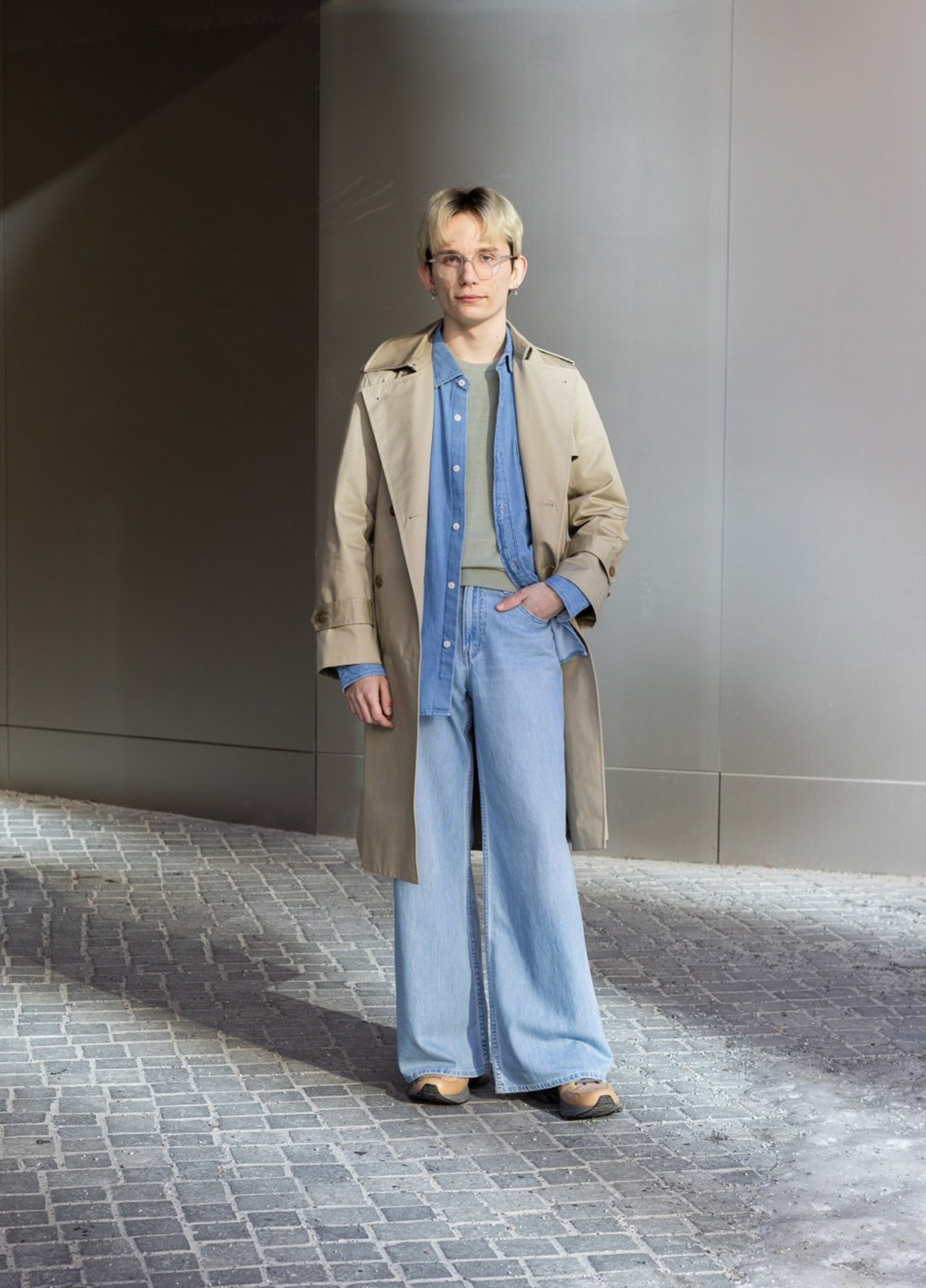 Серо-зеленый демисезонный джемпер джемпер Uniqlo