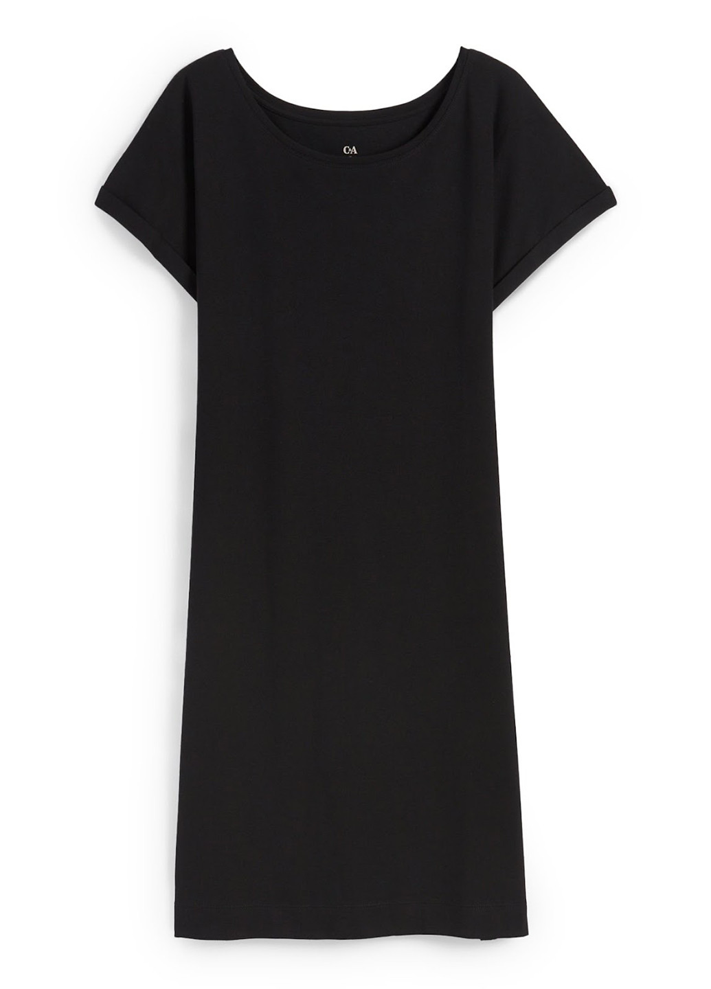 Черное кэжуал платье платье-футболка C&A однотонное