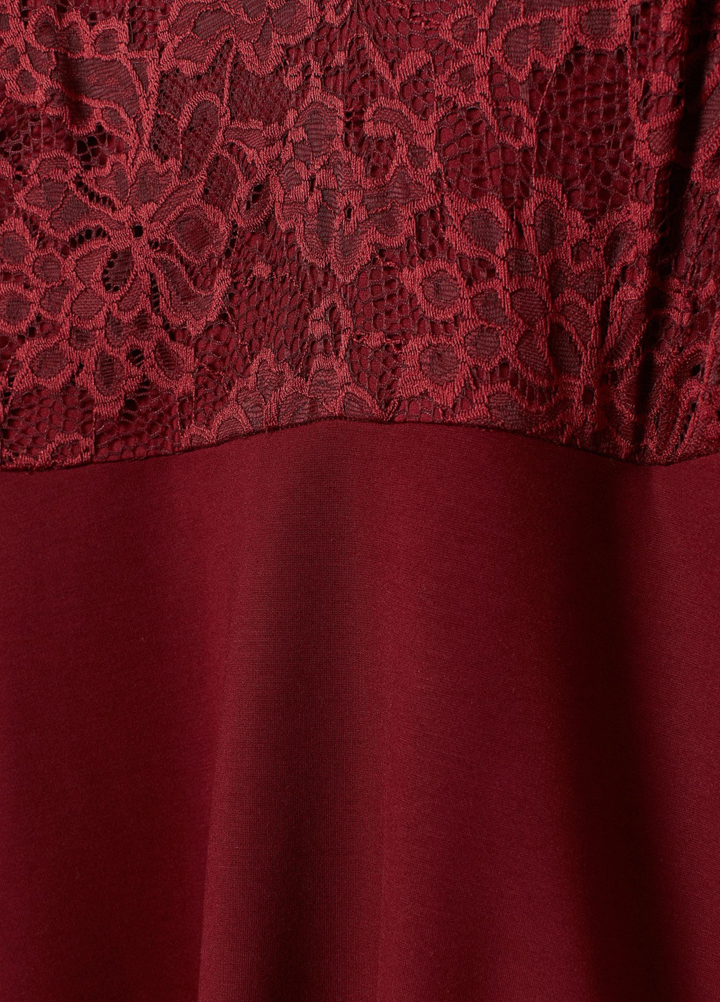 Темно-красное кэжуал платье для беременных H&M однотонное